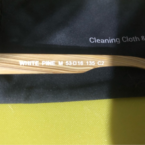 🆕 frames from (Eyebuy Direct) size 53 16/135 wood toned dark front temple light - Picture 2 of 8